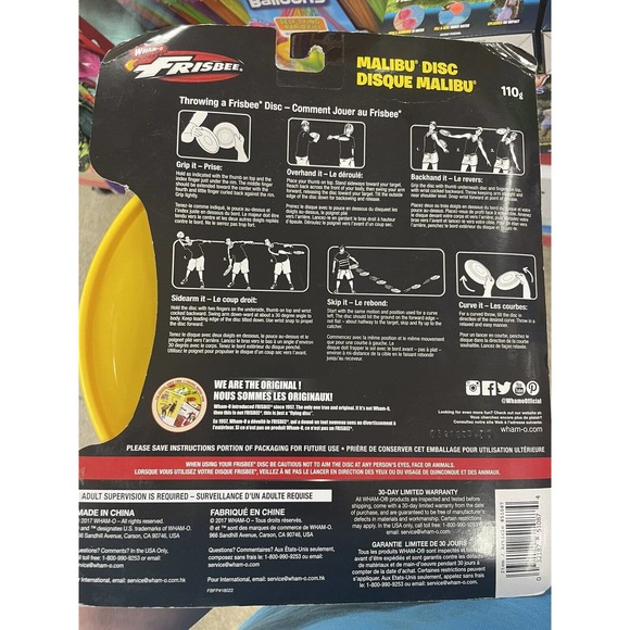 2013 Wham-O Frisbee Disc | Yellow Malibu Beach Pelican Flyer 110g - Picture 2 of 2